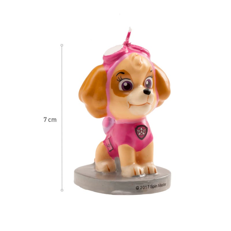 Dekora - 346181 Birthday Candle Skye Paw Patrol, Pink, 7 Cm (346181) - Image 3